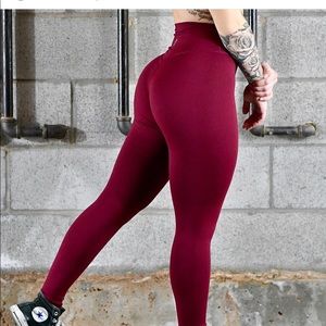 V2 Till You Collapse maroon leggings